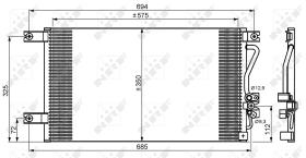 Nrf 35756 - CONDENSADOR MITSUBISHI PAJERO SPORT