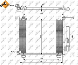 Nrf 35764 - CONDENSADOR OPEL VAUXHALL AGILA 03-