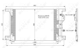  35772 - CONDENSADOR MERCEDES TRUCK ACTROS 9