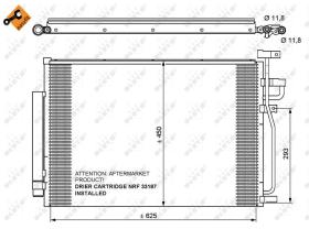 Nrf 35775 - CONDENSADOR CHEVROLET (GM) CAPTIVA