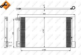 Nrf 35777 - CONDENSADOR ALFA ROMEO GIULIETTA 10