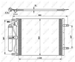 Nrf 35784 - CONDENSADOR NISSAN MICRA 03-