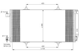 Nrf 35786 - CONDENSADOR CITROEN C8 02-