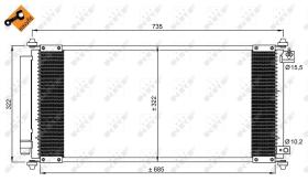 Nrf 35791 - CONDENSADOR HONDA JAZZ 02-
