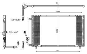 Nrf 35813 - CONDENSADOR TURISMOS PEUGEOT 405 87