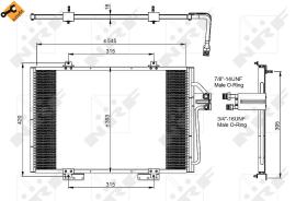 Nrf 35815 - CONDENSADOR RENAULT ESPACE 91-