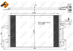 Nrf 35842 - CONDENSADOR VOLVO C30 06-