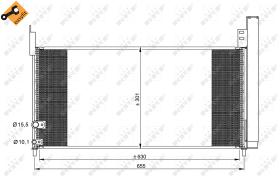 Nrf 35863 - CONDENSADOR TOYOTA AURIS 10-