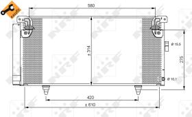 Nrf 35868 - CONDENSADOR SUBARU LEGACY 03-
