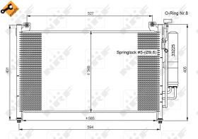 Nrf 35870 - CONDENSADOR MAZDA 2 07-