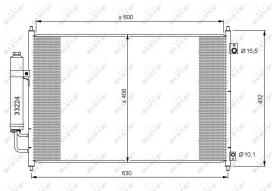 Nrf 35873 - CONDENSADOR NISSAN X-TRAIL 07-