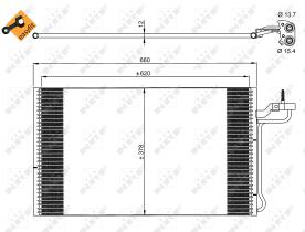 Nrf 35882 - CONDENSADOR VOLVO C30 06-