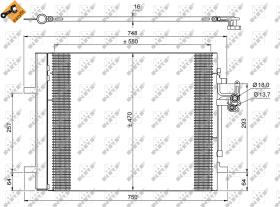 Nrf 35884 - CONDENSADOR VOLVO S60 11-