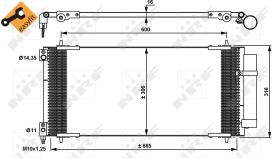 Nrf 35905 - CONDENSADOR CITROEN C5 06-