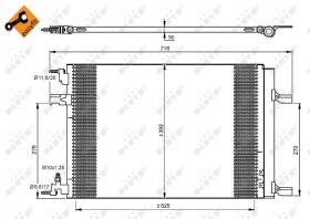 Nrf 35918 - CONDENSADOR OPEL VAUXHALL ASTRA J 0