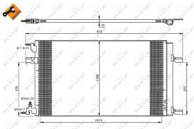 Nrf 35919 - CONDENSADOR OPEL VAUXHALL ASTRA J 0