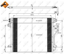 Nrf 35928 - CONDENSADOR CHRYSLER (USA) GRAND VO