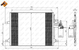 Nrf 35930 - CONDENSADOR VOLVO S60 10-
