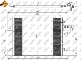 Nrf 35936 - CONDENSADOR FORD KUGA 08-