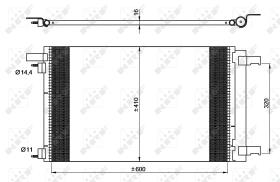 Nrf 35948 - CONDENSADOR PEUGEOT 308 10-