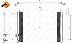 Nrf 35968 - CONDENSADOR AUDI A3 12-