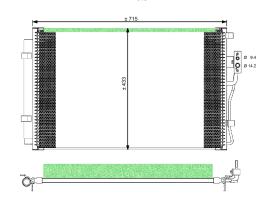 Nrf 35985 - CONDENSADOR HYUNDAI SANTA FE 2.4 09