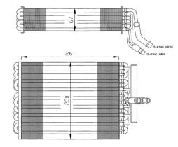 Nrf 36020 - EVAPORADORES TURISMOS PEUGEOT 306 9
