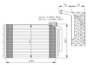 Nrf 36021 - EVAPORADOR PEUGEOT 406 95-