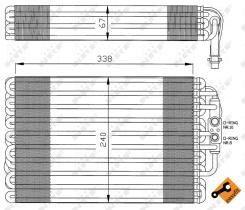 Nrf 36034 - EVAPORADOR MERCEDES C180 (W202) 93-