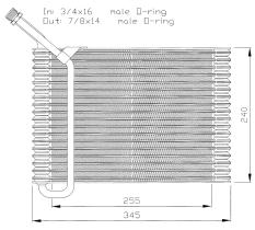 Nrf 36041 - EVAPORADORES TURISMOS VOLVO 740 83-