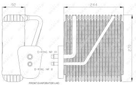 Nrf 36045 - EVAPORADOR FORD GALAXY 95-