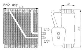 Nrf 36046 - EVAPORADOR FORD GALAXY RHD 95-