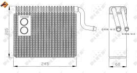 Nrf 36050 - EVAPORADOR OPEL VAUXHALL COMBO 99-