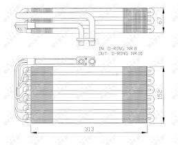 Nrf 36064 - EVAPORADOR PORSCHE 911 93-