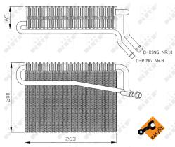 Nrf 36076 - EVAPORADOR PEUGEOT 306 93-