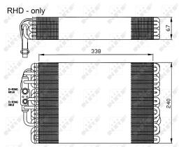 Nrf 36119 - EVAPORADOR MERCEDES E200 2.0 07-199