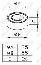 Nrf 38286 - AIRCO PARTS BEARING