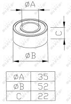 Nrf 38343 - AIRCO PARTS BEARING