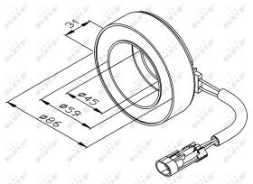 Nrf 38475 - AIRCO PARTS OPEL CORSA B 97-