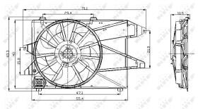 Nrf 47004 - VENTILADOR FORD MONDEO 96-