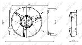  47009 - VENTILADOR OPEL VAUXHALL COMBO 92-