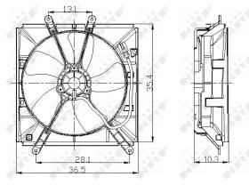 Nrf 47016 - VENTILADOR TOYOTA CELICA 93-