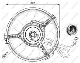 Nrf 47023 - VENTILADOR AUDI A4 94-