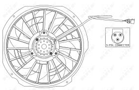 Nrf 47025 - VENTILADOR BMW 316I 90-