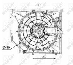 Nrf 47026 - VENTILADOR BMW 3-SERIES E46 98-