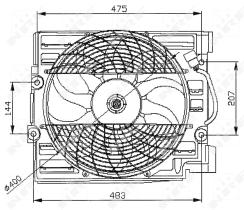 Nrf 47029 - VENTILADOR BMW 5-SERIES E39 95-