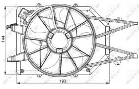 Nrf 47034 - VENTILADOR FORD FOCUS 98-