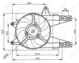  47038 - VENTILADOR FIAT PUNTO 93-