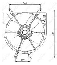 Nrf 47042 - VENTILADOR HONDA CIVIC 91-