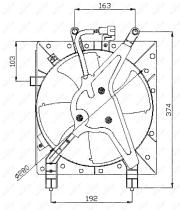 Nrf 47044 - VENTILADOR HONDA CIVIC 00-